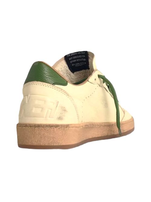 Golden Goose Deluxe Brand Ballstar Sneakers bianche verdi Golden Goose | GMF00117F00749710502 WHITE/GREEN